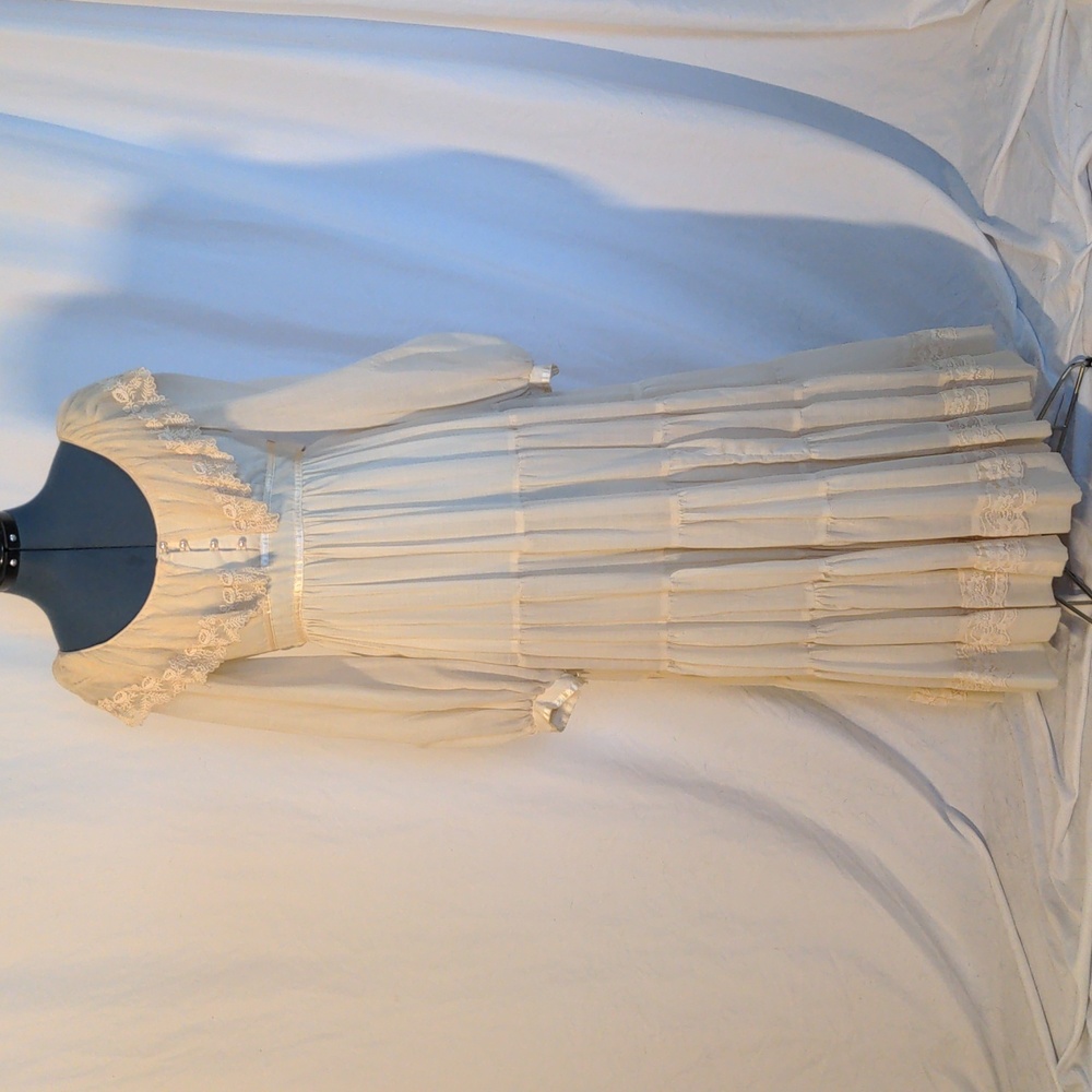 Vintage Lace Gunne Sax Maxi Prairie Dress
